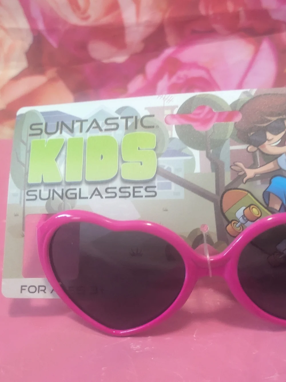 Kids Heart Sunglasses - Pink Suntastic Girls Eye Wear